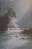 WATERFALL-MISTY RAYS